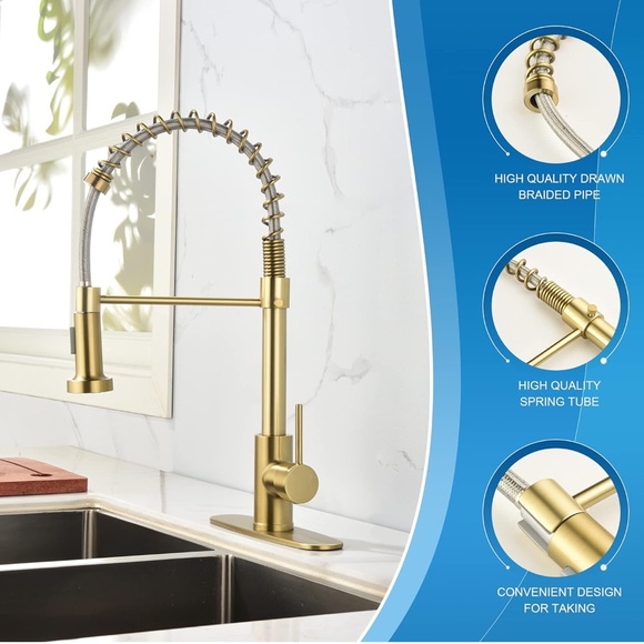 brand new gold kitchen faucet - Picture 8 of 9